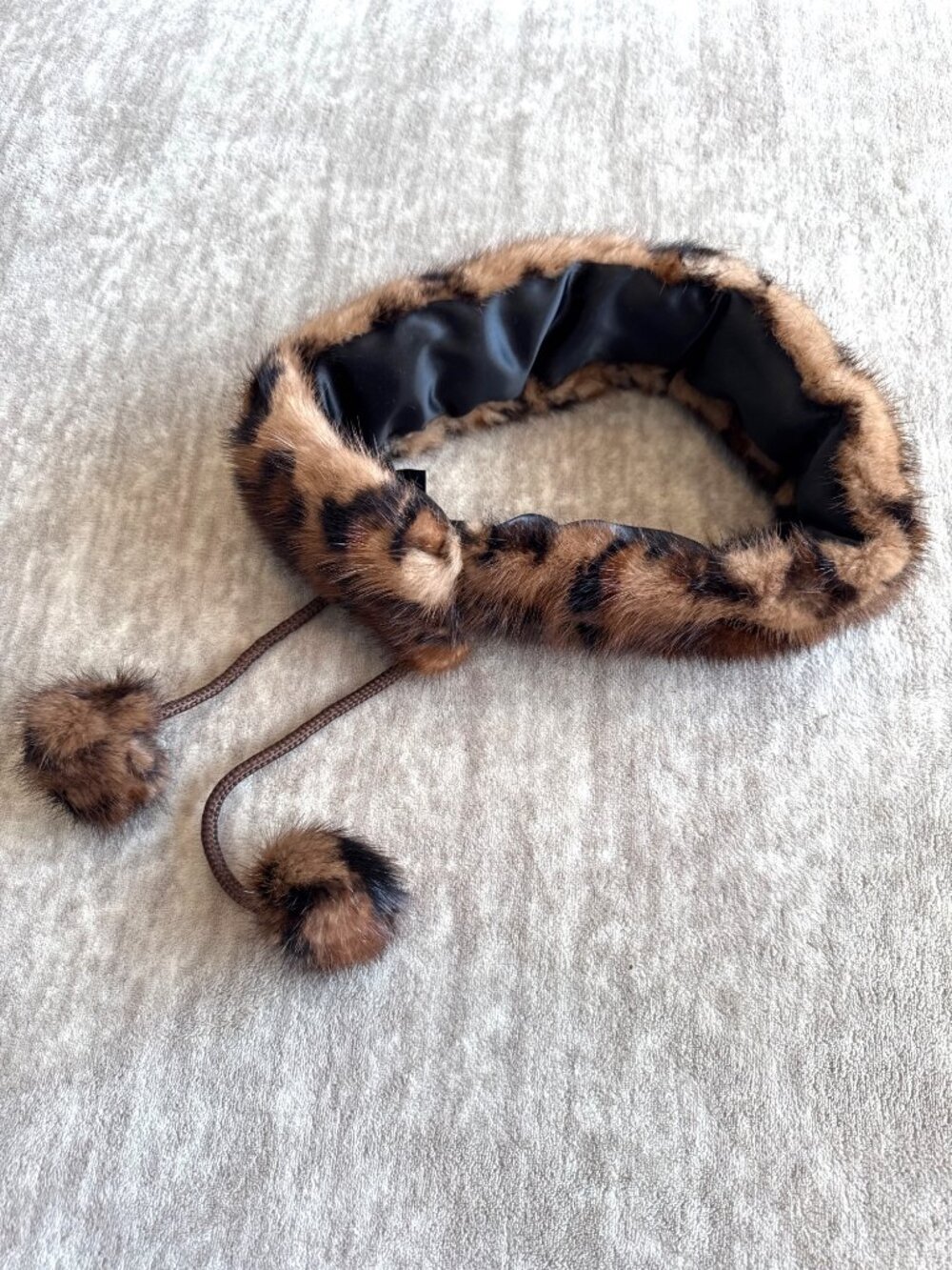 Mitchie's Matchings Fur Headband Pom-Poms Made In Canada 25"